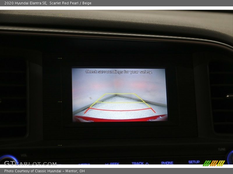 Scarlet Red Pearl / Beige 2020 Hyundai Elantra SE