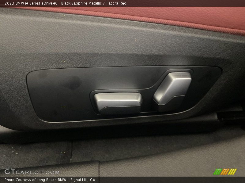 Black Sapphire Metallic / Tacora Red 2023 BMW i4 Series eDrive40