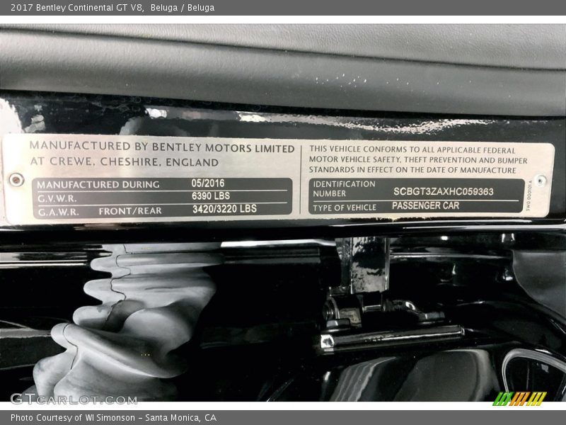 Beluga / Beluga 2017 Bentley Continental GT V8