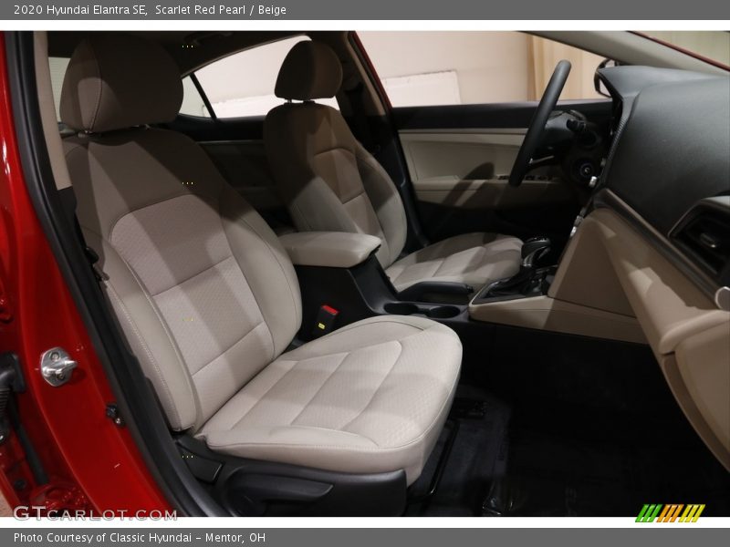 Scarlet Red Pearl / Beige 2020 Hyundai Elantra SE