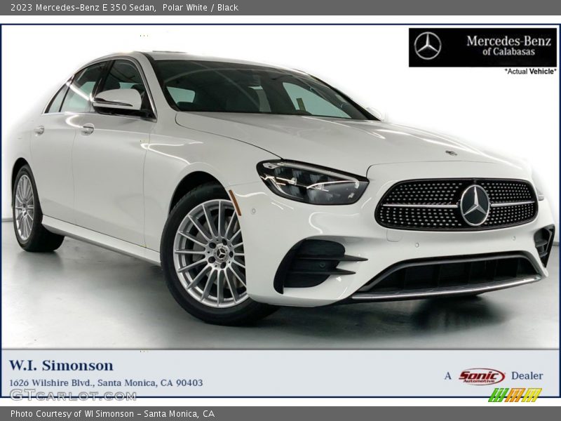 Polar White / Black 2023 Mercedes-Benz E 350 Sedan