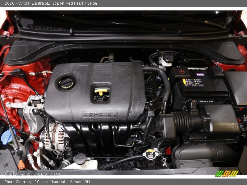 Scarlet Red Pearl / Beige 2020 Hyundai Elantra SE