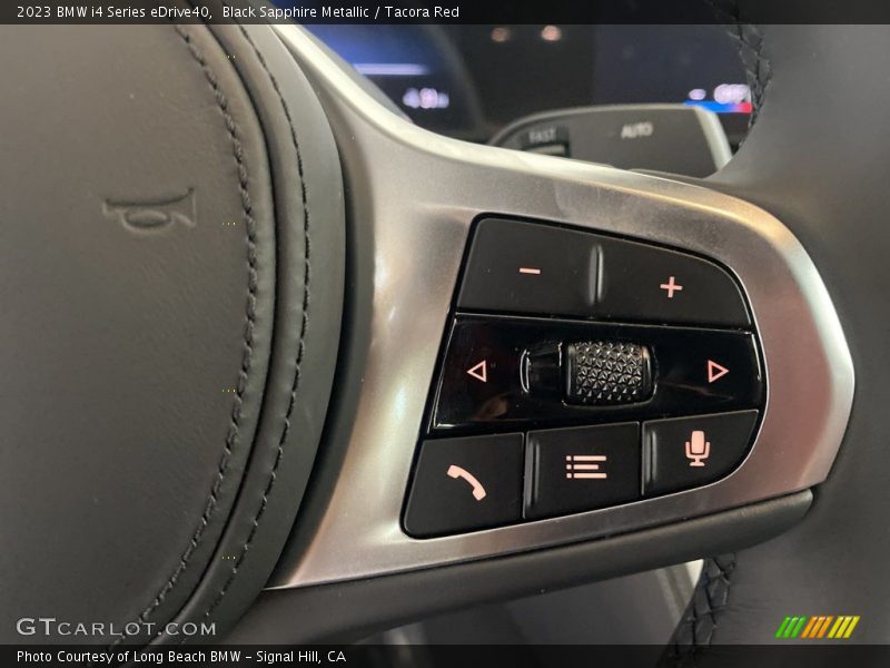 Black Sapphire Metallic / Tacora Red 2023 BMW i4 Series eDrive40