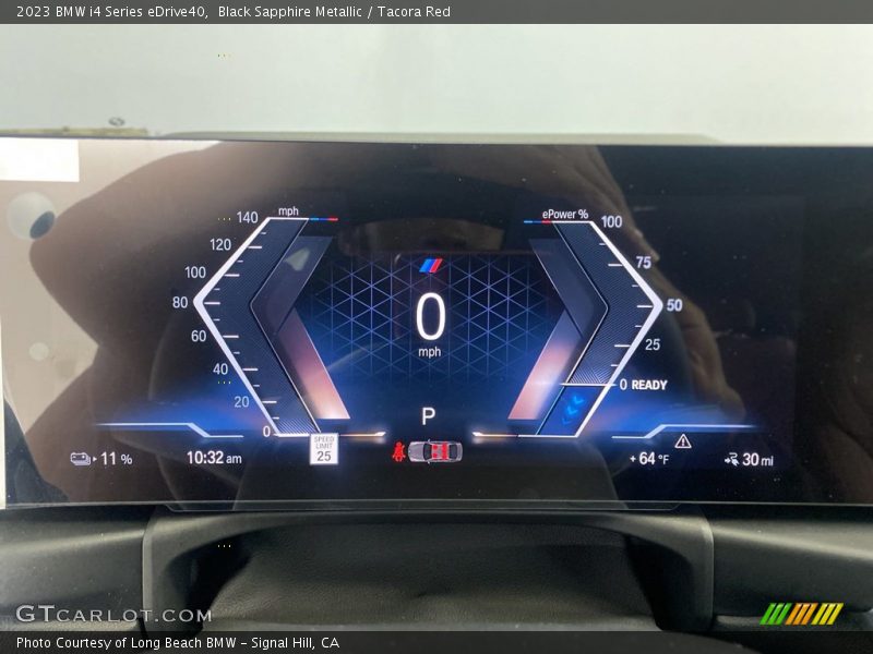 Black Sapphire Metallic / Tacora Red 2023 BMW i4 Series eDrive40