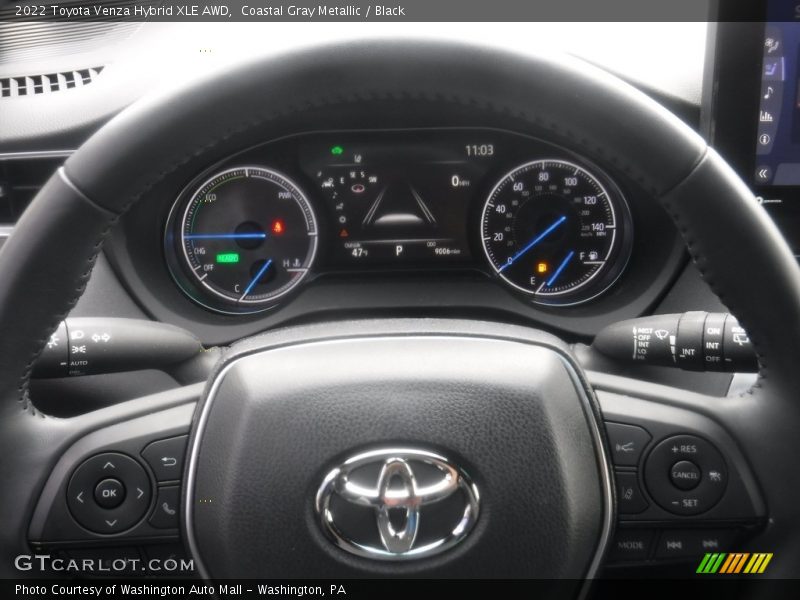 Coastal Gray Metallic / Black 2022 Toyota Venza Hybrid XLE AWD