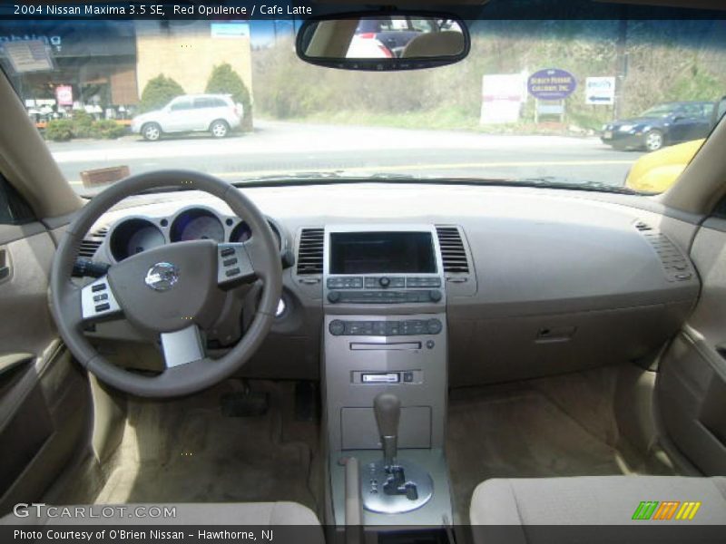 Red Opulence / Cafe Latte 2004 Nissan Maxima 3.5 SE