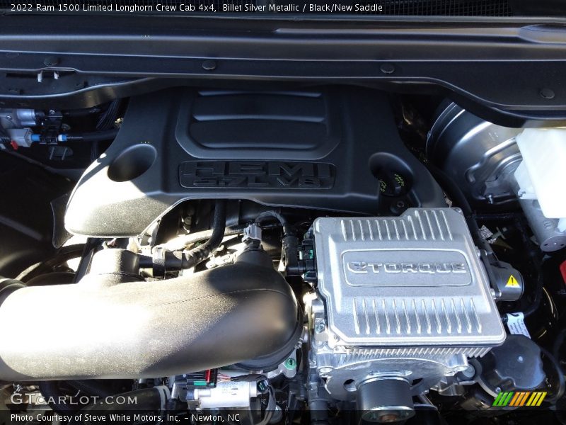 Billet Silver Metallic / Black/New Saddle 2022 Ram 1500 Limited Longhorn Crew Cab 4x4