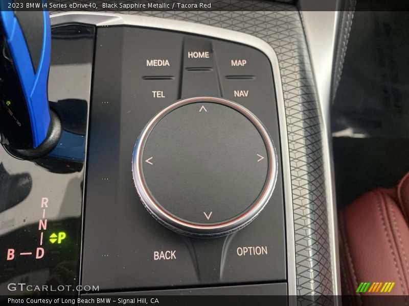 Black Sapphire Metallic / Tacora Red 2023 BMW i4 Series eDrive40