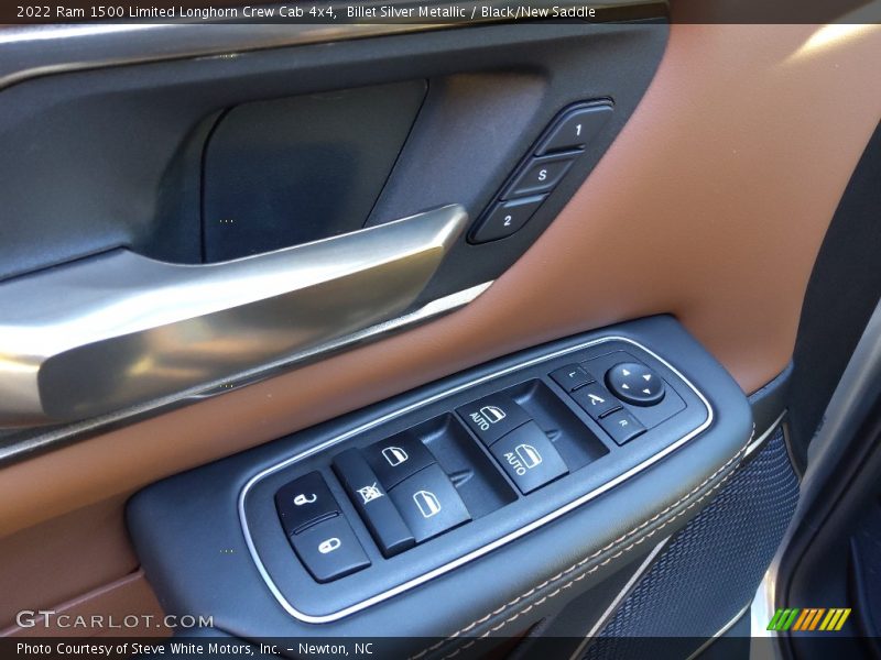 Billet Silver Metallic / Black/New Saddle 2022 Ram 1500 Limited Longhorn Crew Cab 4x4