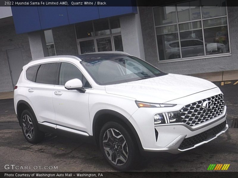 Quartz White / Black 2022 Hyundai Santa Fe Limited AWD