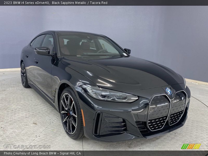 Black Sapphire Metallic / Tacora Red 2023 BMW i4 Series eDrive40