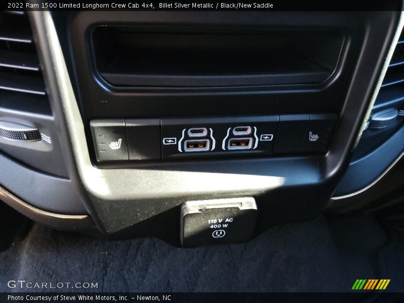 Billet Silver Metallic / Black/New Saddle 2022 Ram 1500 Limited Longhorn Crew Cab 4x4