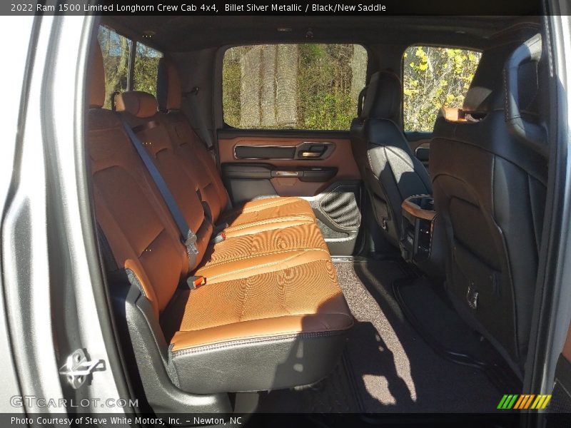 Billet Silver Metallic / Black/New Saddle 2022 Ram 1500 Limited Longhorn Crew Cab 4x4