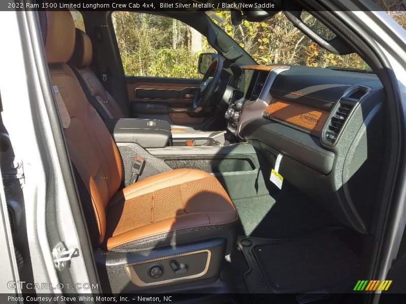 Billet Silver Metallic / Black/New Saddle 2022 Ram 1500 Limited Longhorn Crew Cab 4x4