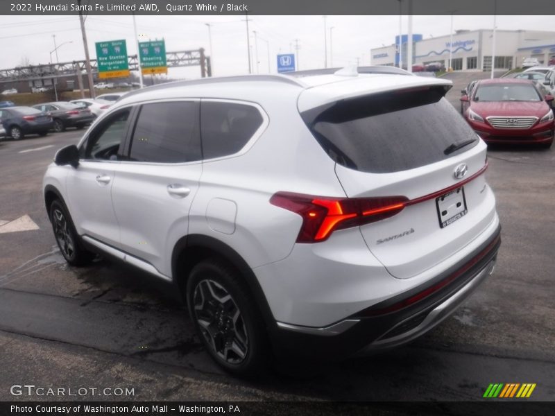 Quartz White / Black 2022 Hyundai Santa Fe Limited AWD