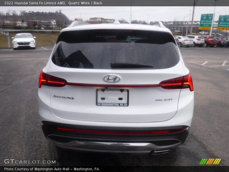 Quartz White / Black 2022 Hyundai Santa Fe Limited AWD