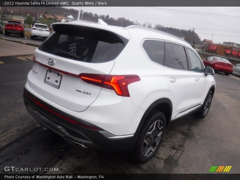Quartz White / Black 2022 Hyundai Santa Fe Limited AWD