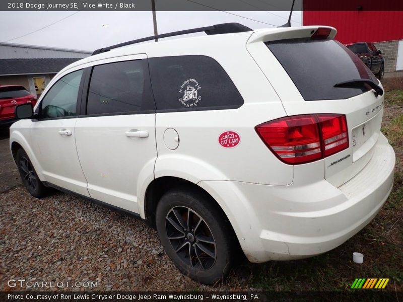 Vice White / Black 2018 Dodge Journey SE