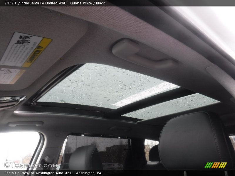 Quartz White / Black 2022 Hyundai Santa Fe Limited AWD