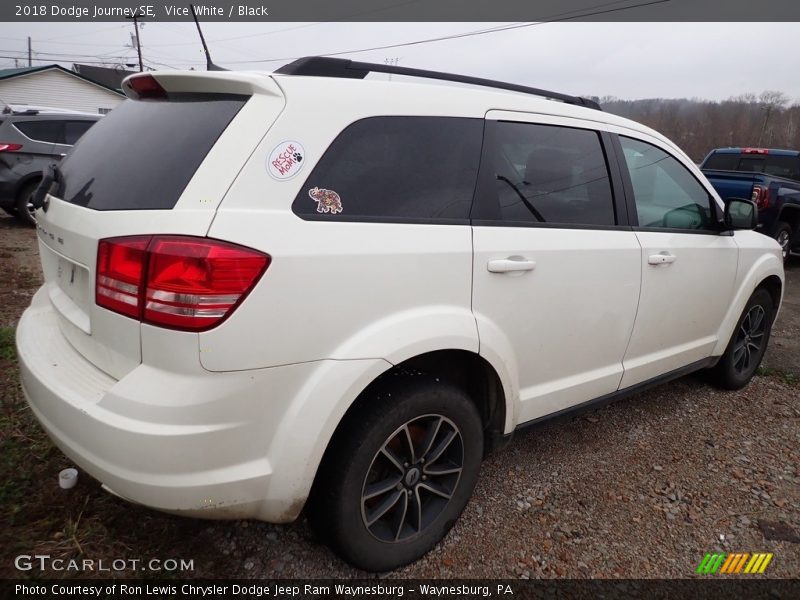 Vice White / Black 2018 Dodge Journey SE