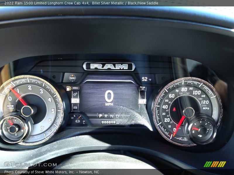 Billet Silver Metallic / Black/New Saddle 2022 Ram 1500 Limited Longhorn Crew Cab 4x4