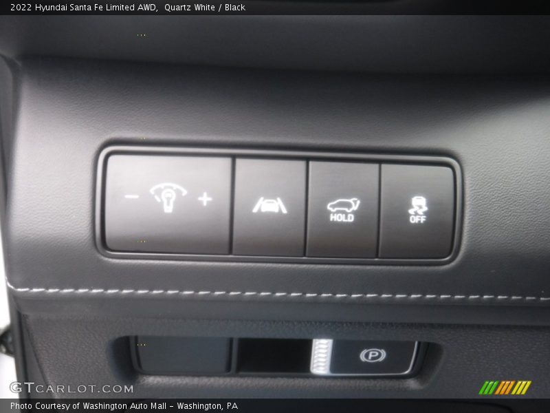 Quartz White / Black 2022 Hyundai Santa Fe Limited AWD