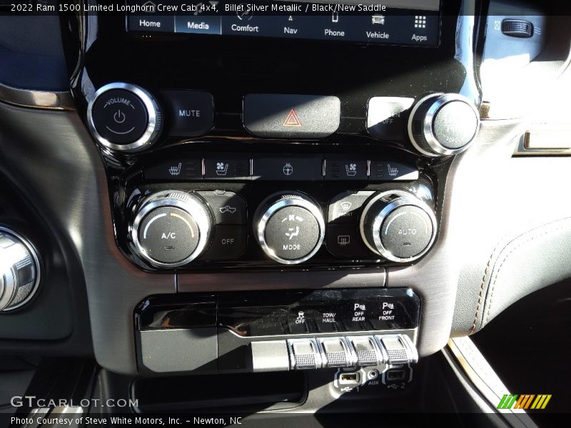 Billet Silver Metallic / Black/New Saddle 2022 Ram 1500 Limited Longhorn Crew Cab 4x4