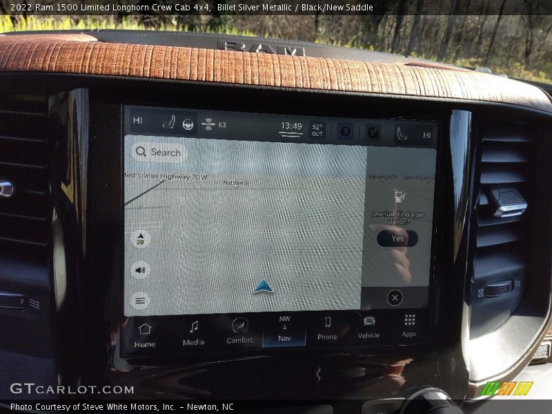 Billet Silver Metallic / Black/New Saddle 2022 Ram 1500 Limited Longhorn Crew Cab 4x4