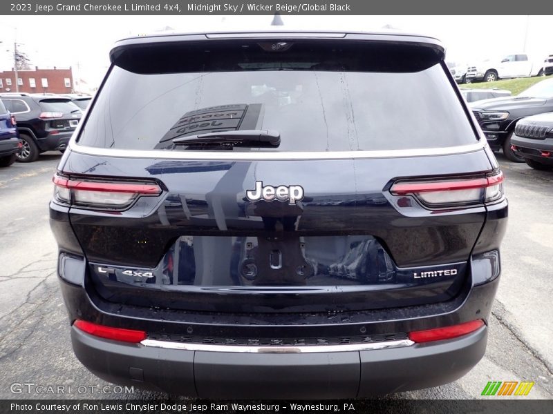 Midnight Sky / Wicker Beige/Global Black 2023 Jeep Grand Cherokee L Limited 4x4