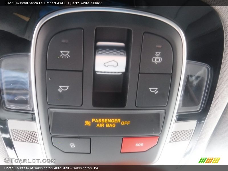 Quartz White / Black 2022 Hyundai Santa Fe Limited AWD