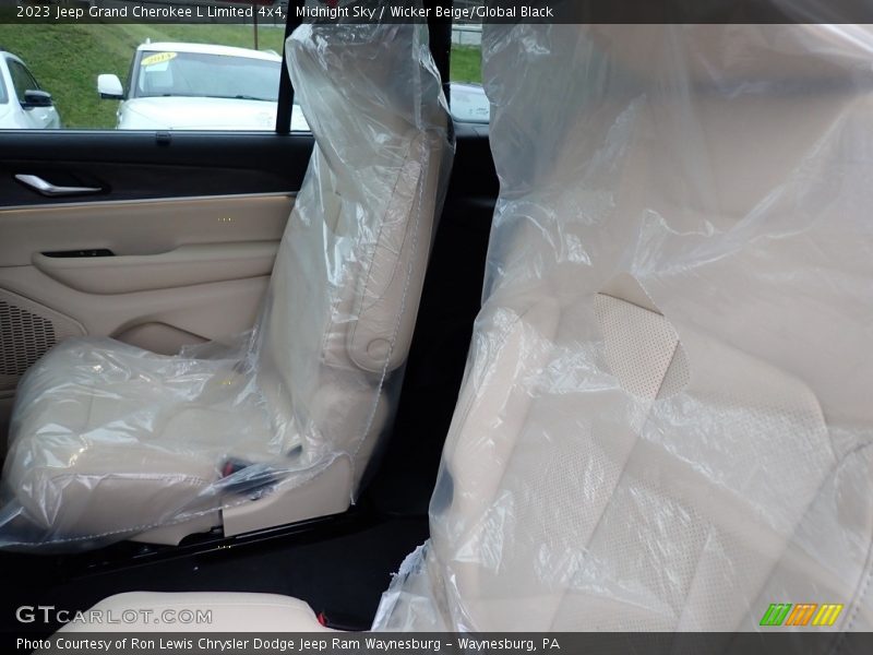 Midnight Sky / Wicker Beige/Global Black 2023 Jeep Grand Cherokee L Limited 4x4