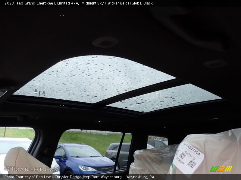 Midnight Sky / Wicker Beige/Global Black 2023 Jeep Grand Cherokee L Limited 4x4