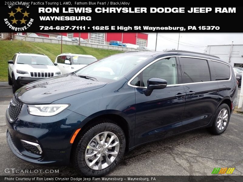 Fathom Blue Pearl / Black/Alloy 2022 Chrysler Pacifica Touring L AWD