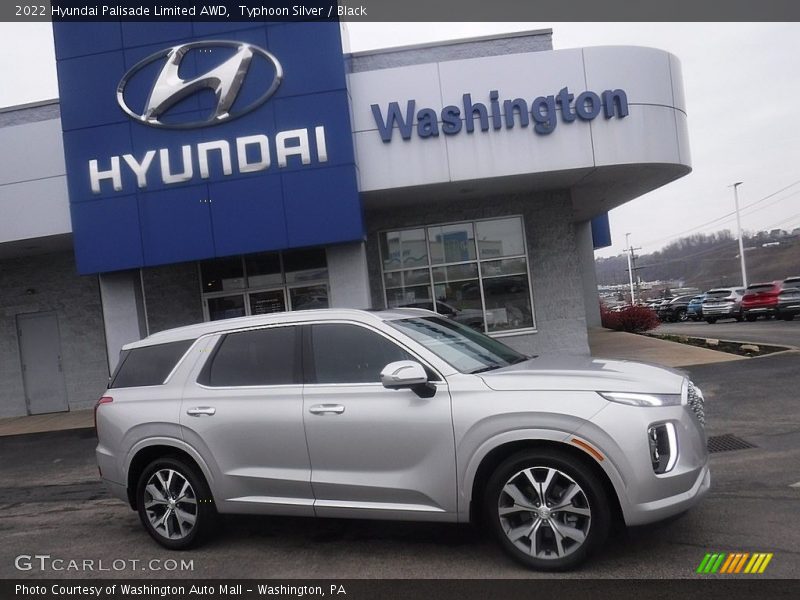 Typhoon Silver / Black 2022 Hyundai Palisade Limited AWD