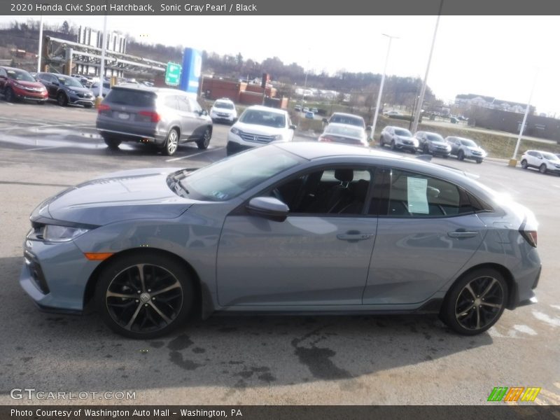 Sonic Gray Pearl / Black 2020 Honda Civic Sport Hatchback