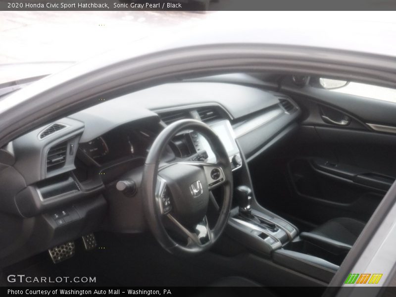 Sonic Gray Pearl / Black 2020 Honda Civic Sport Hatchback