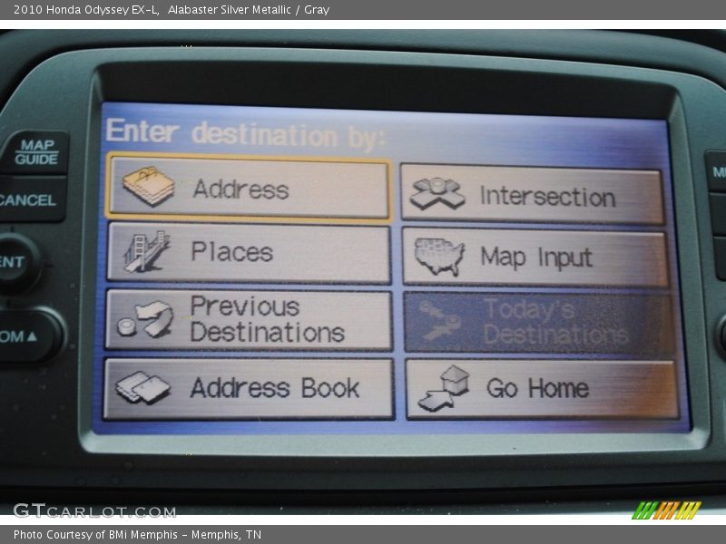 Alabaster Silver Metallic / Gray 2010 Honda Odyssey EX-L