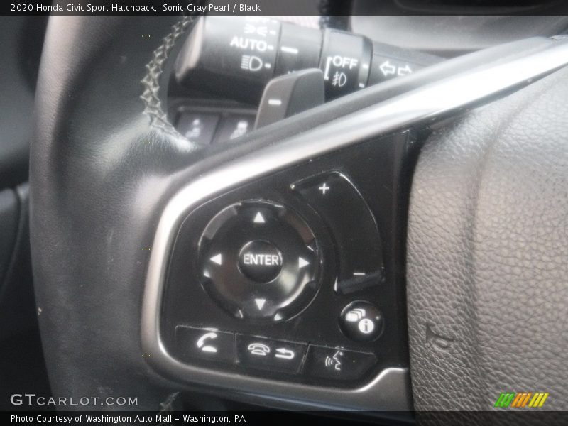 Sonic Gray Pearl / Black 2020 Honda Civic Sport Hatchback