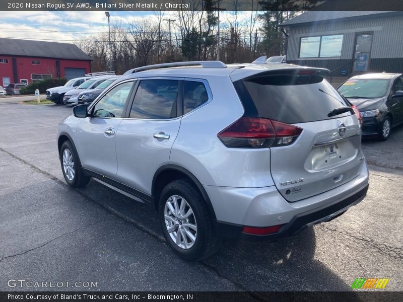 Brilliant Silver Metallic / Charcoal 2020 Nissan Rogue SV AWD
