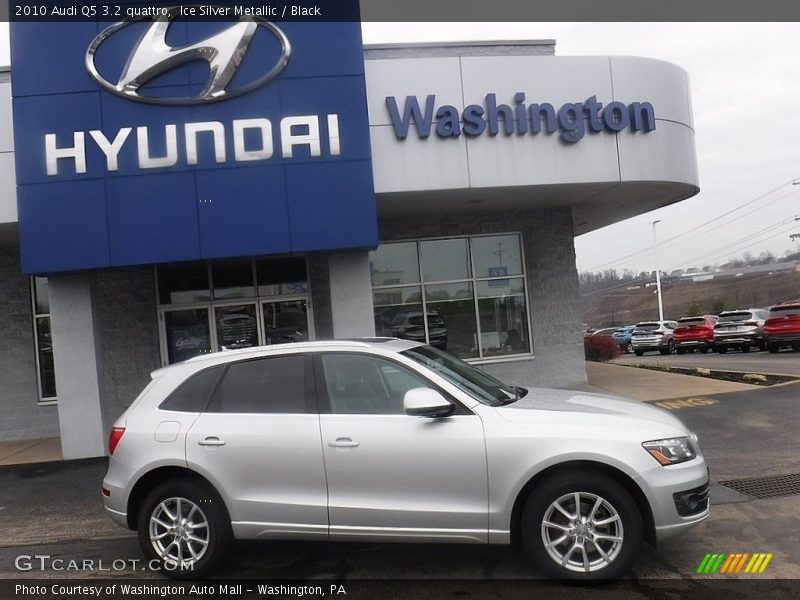 Ice Silver Metallic / Black 2010 Audi Q5 3.2 quattro