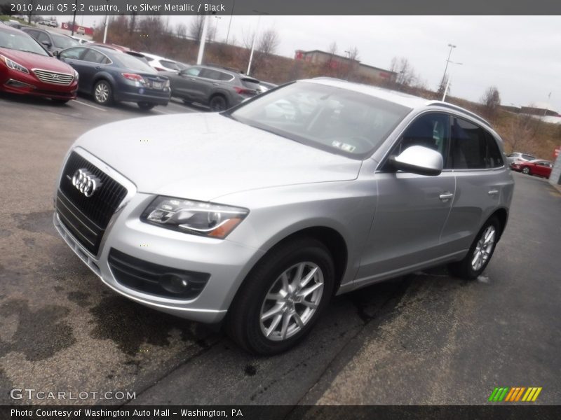 Ice Silver Metallic / Black 2010 Audi Q5 3.2 quattro