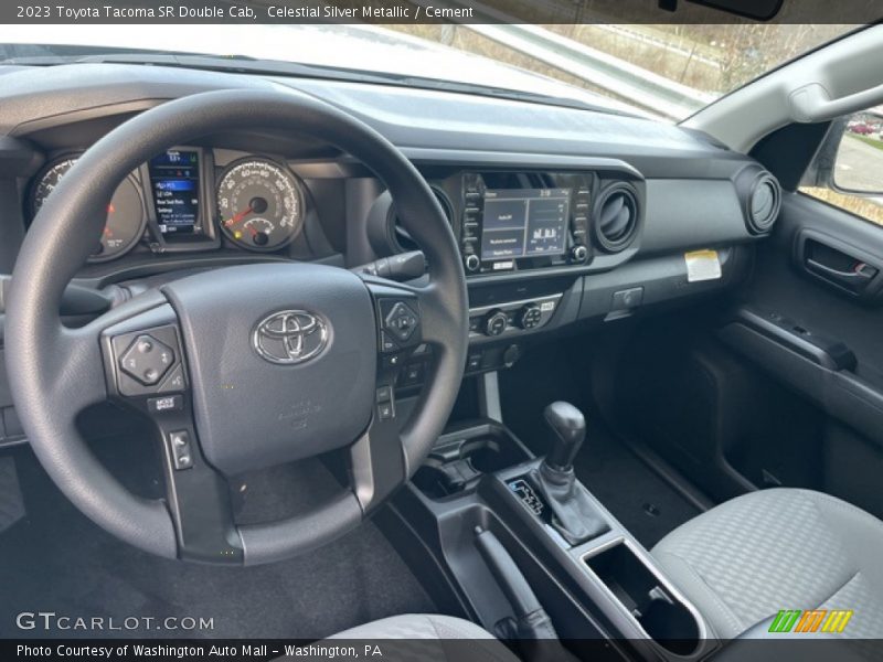 Celestial Silver Metallic / Cement 2023 Toyota Tacoma SR Double Cab