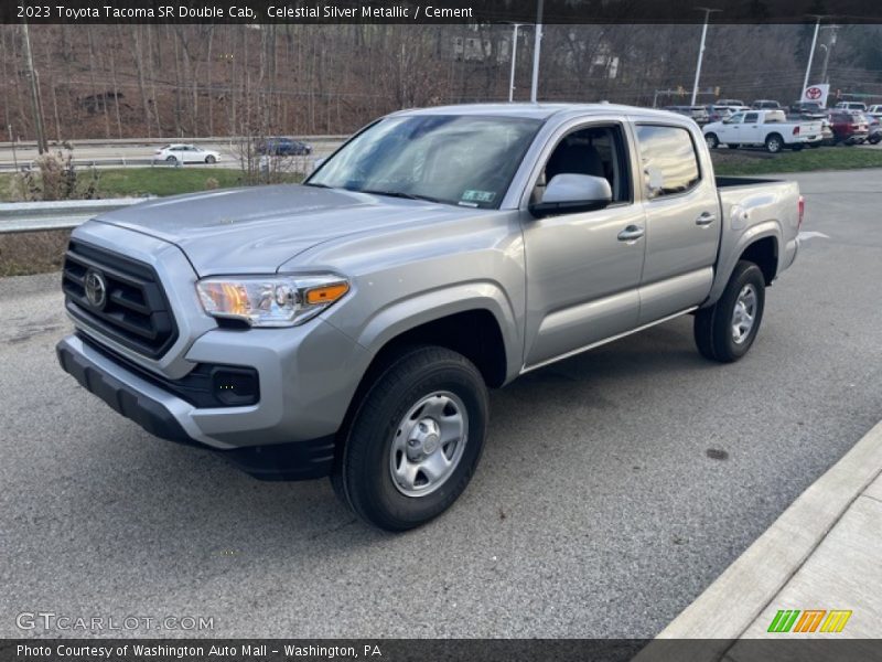 Celestial Silver Metallic / Cement 2023 Toyota Tacoma SR Double Cab