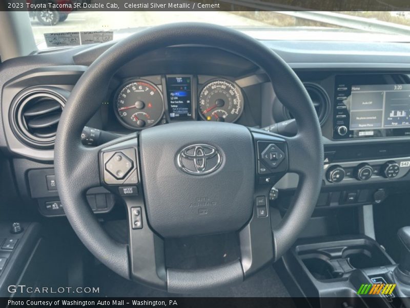 Celestial Silver Metallic / Cement 2023 Toyota Tacoma SR Double Cab