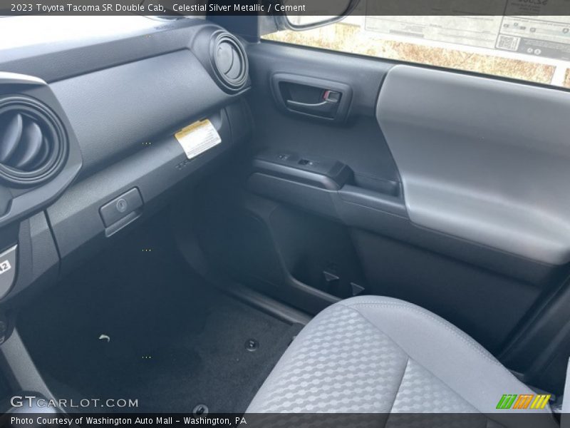 Celestial Silver Metallic / Cement 2023 Toyota Tacoma SR Double Cab