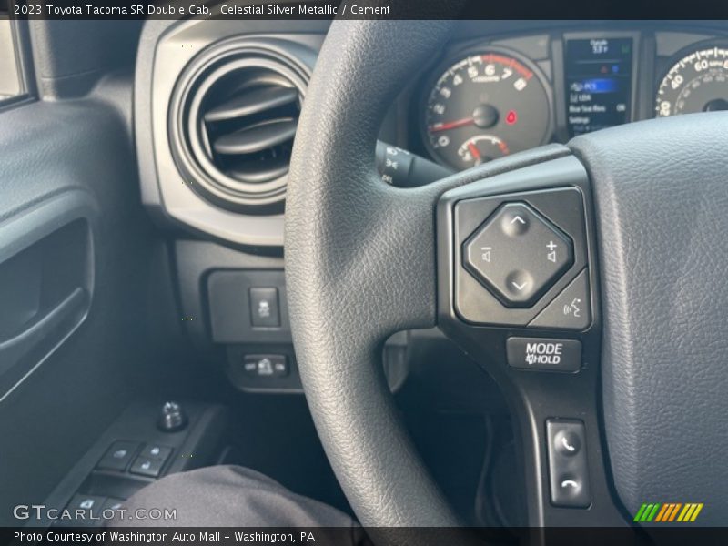 Celestial Silver Metallic / Cement 2023 Toyota Tacoma SR Double Cab