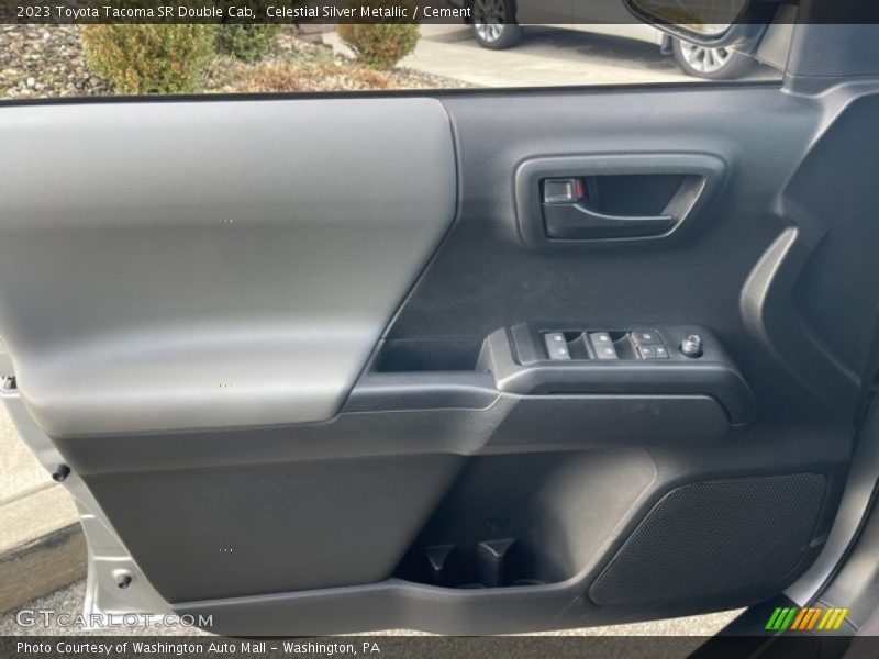 Celestial Silver Metallic / Cement 2023 Toyota Tacoma SR Double Cab
