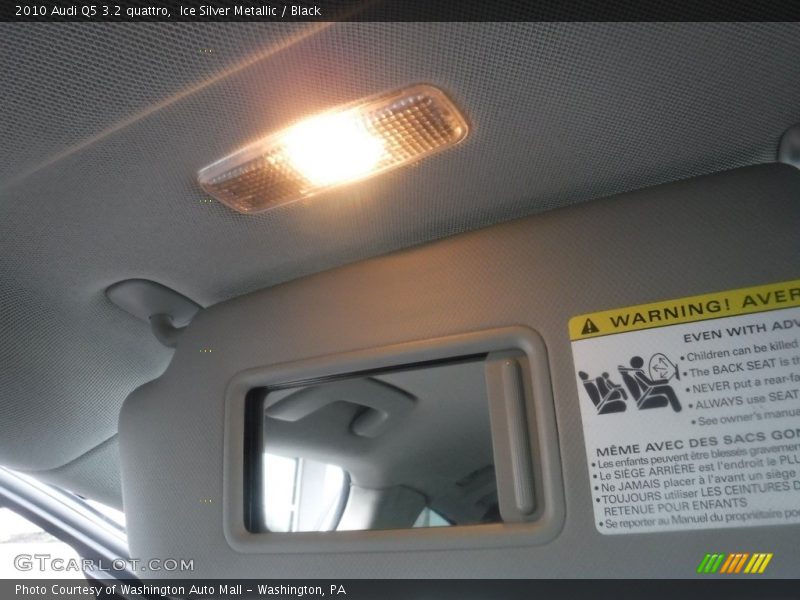 Ice Silver Metallic / Black 2010 Audi Q5 3.2 quattro