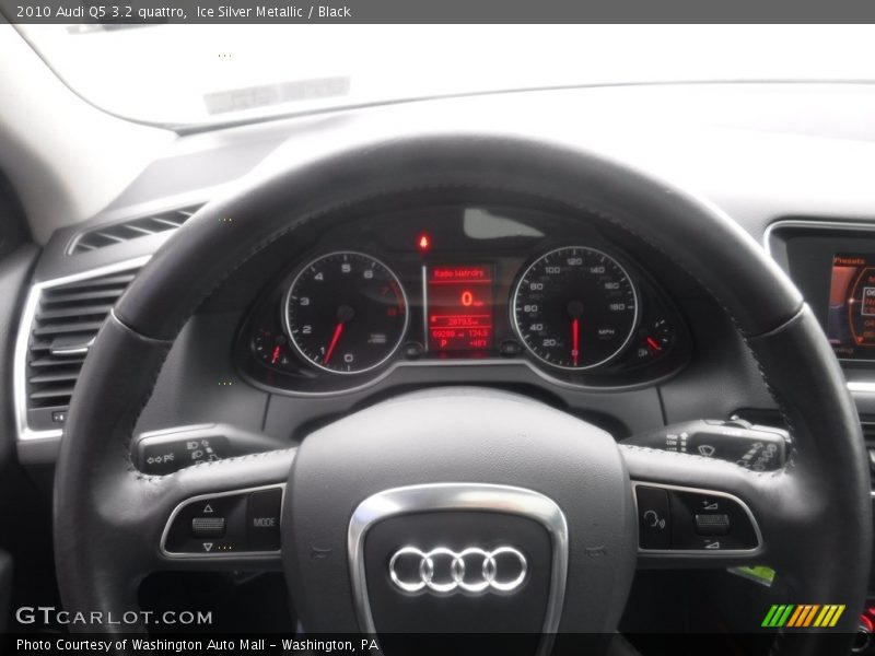 Ice Silver Metallic / Black 2010 Audi Q5 3.2 quattro