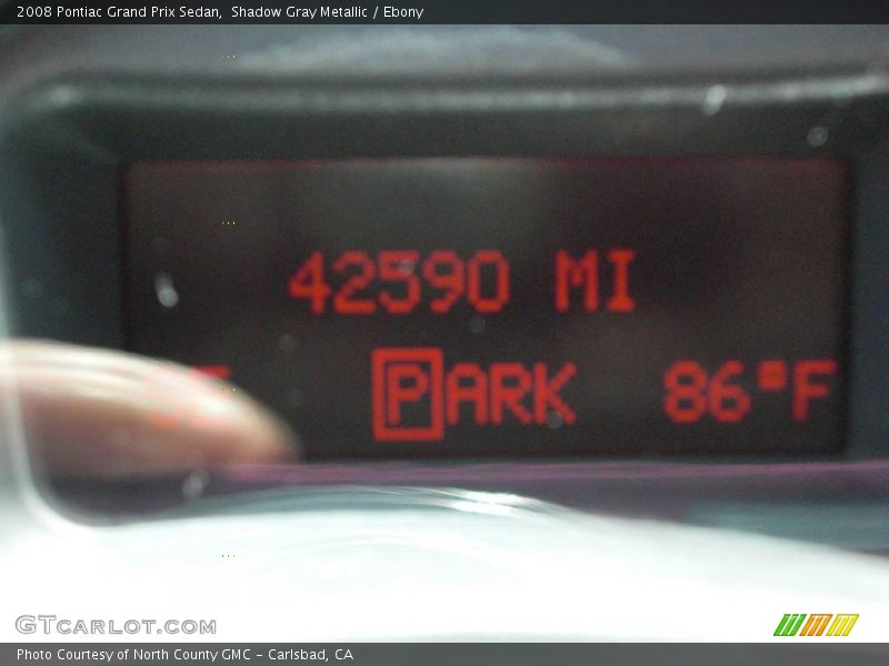 Shadow Gray Metallic / Ebony 2008 Pontiac Grand Prix Sedan